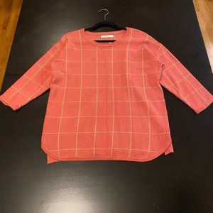 NWT Violeta by Mango Coral sweater, size S